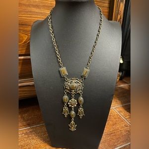 Brown Dangling Necklace